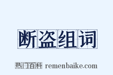 断盗组词是什么意思的图片